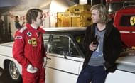 Daniel Brühl and Chris Hemsworth in Rush (Image via Universal Pictures)